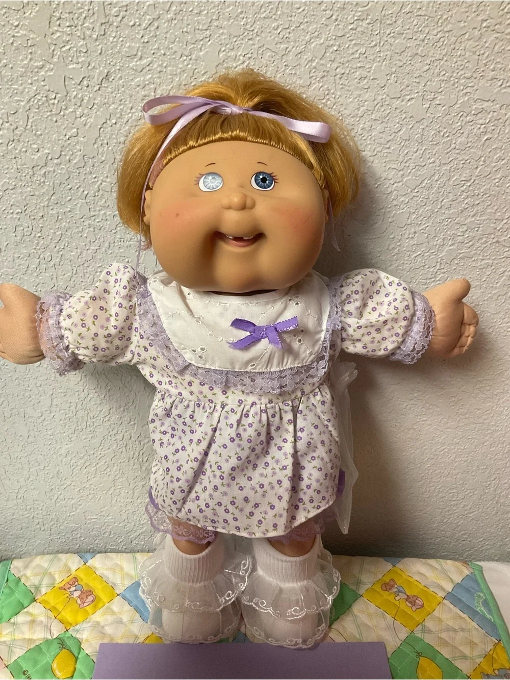 RARE VTG Cabbage Patch Kid Play Along Girl PA-25 Brown Hair Gray Eyes 2004